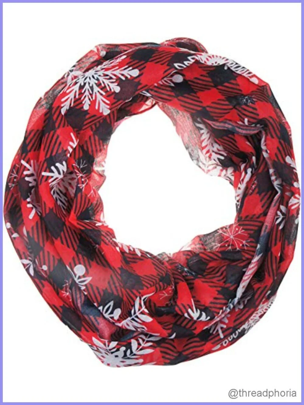 2-Pack Soft Lightweight Sheer Infinity Scarf Gift Idea